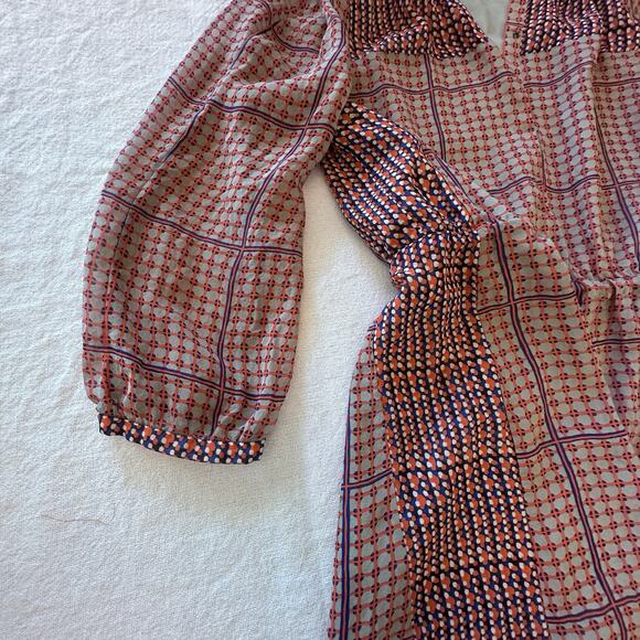 Madewell 100% silk tunic‎ dress sz 2 - Picture 7 of 7